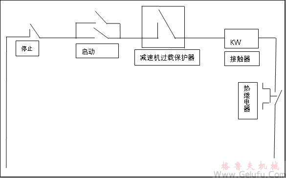 JWZ刮泥机减速机保护装置接线图 JWZ刮泥机减速机保护装置接线图